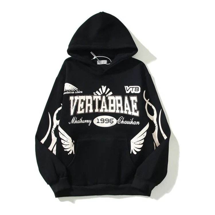 Vertabrae Black Hoodie: The Timeless Essential for Every Wardrobe