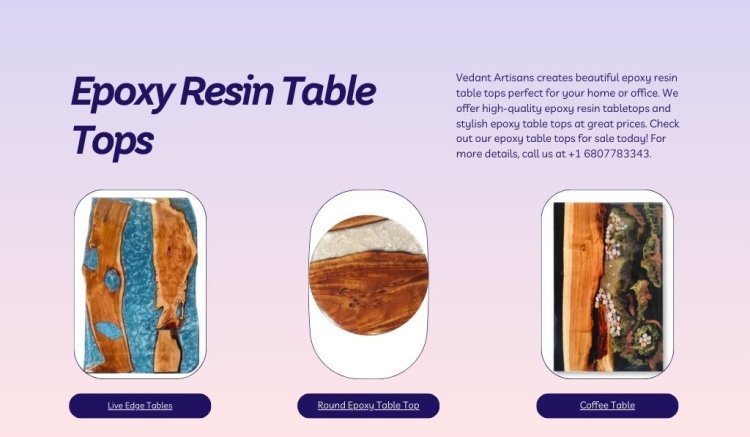 High-Quality Epoxy Resin Table Tops – Made to Impress